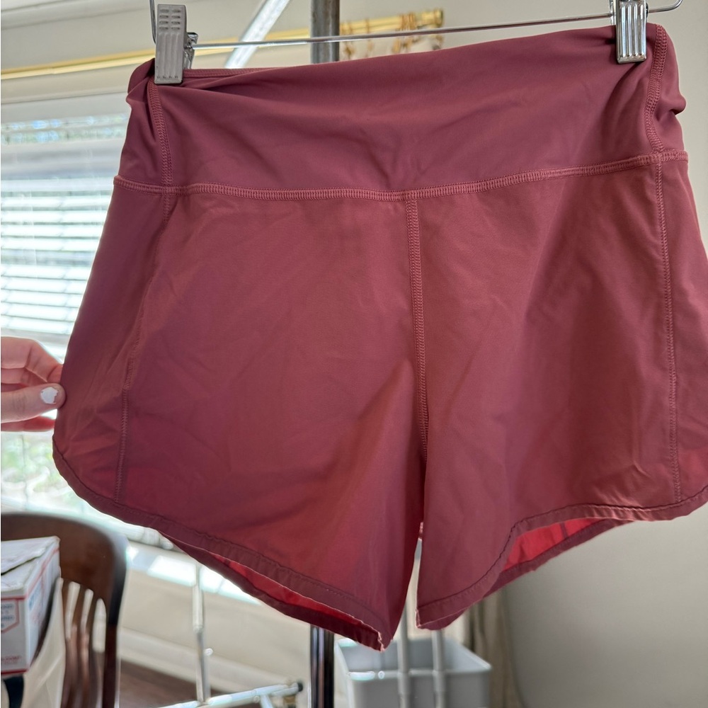 Women's Burgundy Athletic Shorts